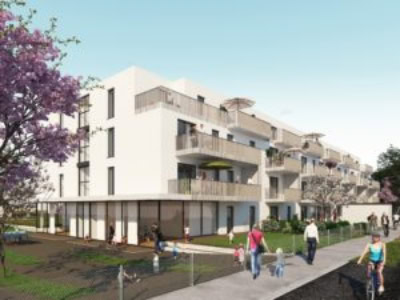 © RUNSER / PRANTL architekten, Passiv Wohnhausanlage, Groß-Enzersdorf, Niederösterreich, Österreich, Wettbewerb, 2019, Passiv Wohnhausanlage