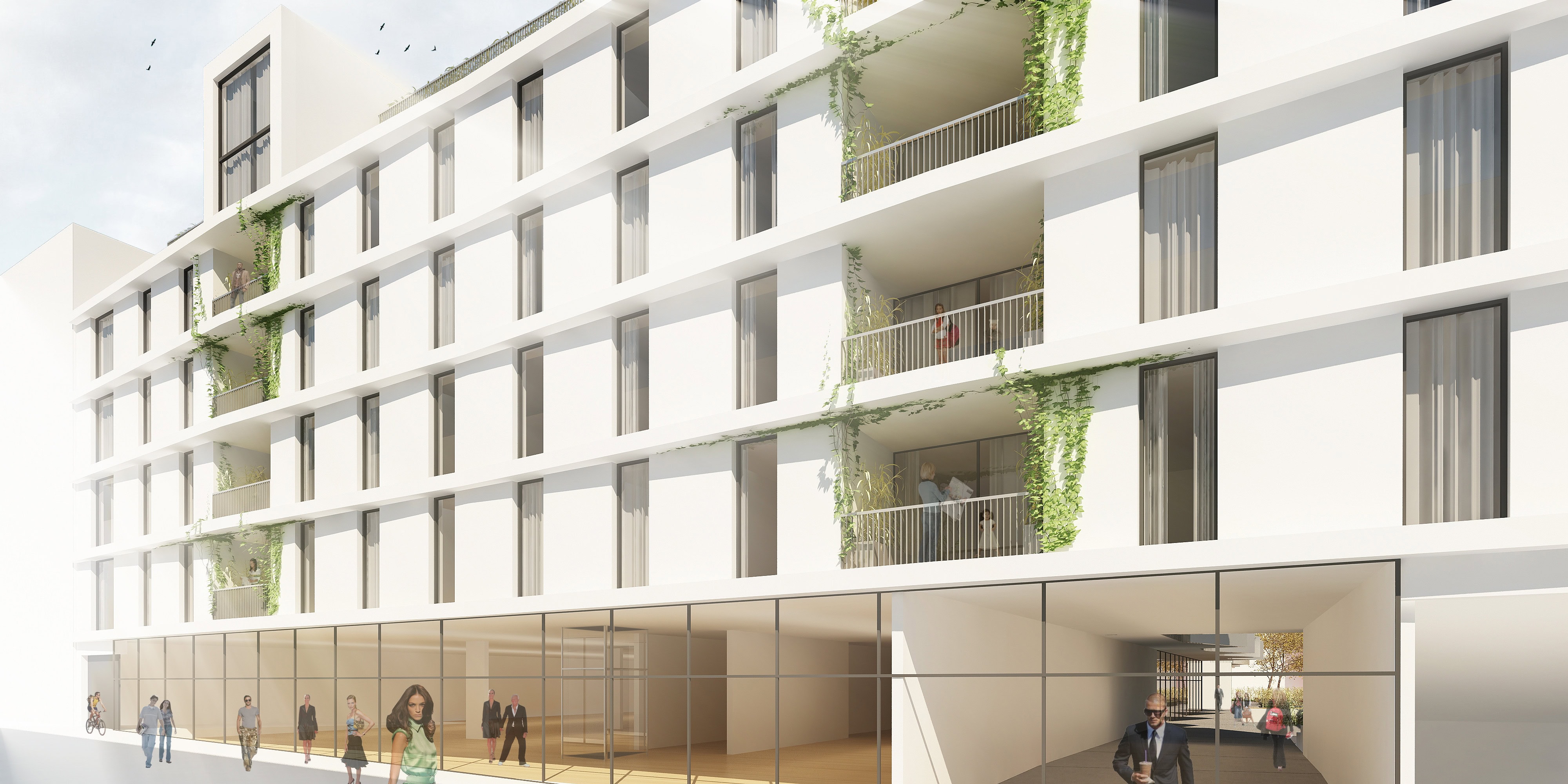 © RUNSER / PRANTL architekten, Passiv Wohnhausanlage, 1040 Wien Goldeggasse, Österreich, Wettbewerb, 2013, Passiv Wohnhausanlage