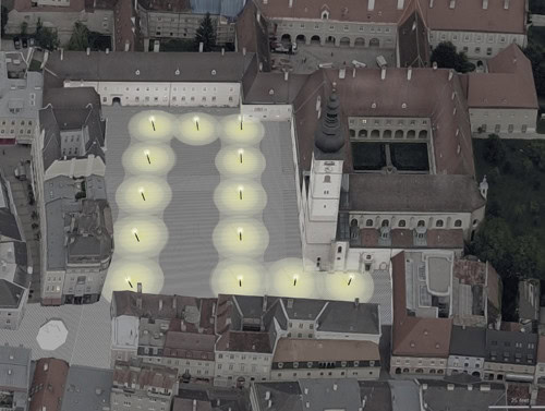 © RUNSER / PRANTL architekten, Domplatz St.Pölten Neugestaltung, 3100 St.Pölten, Niederösterreich, Österreich, Wettbewerb, 2010, Platzgestaltung