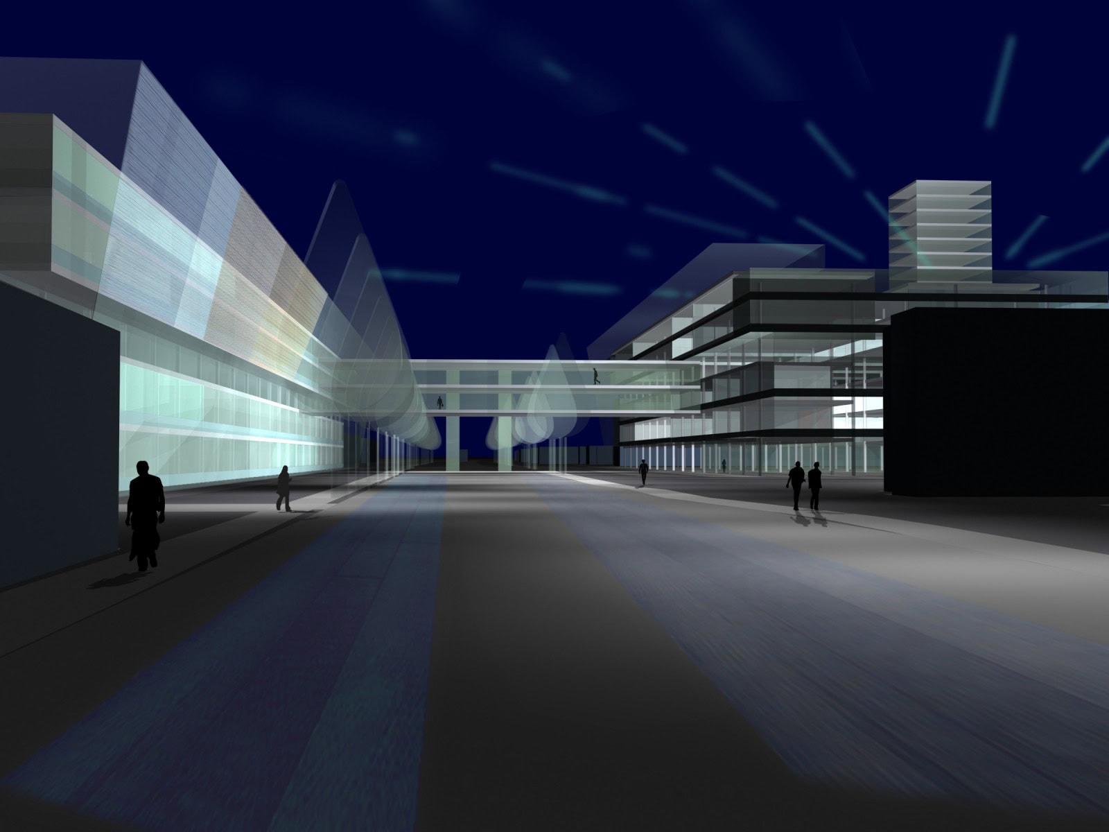 © RUNSER / PRANTL architekten, Harter Plateau Leonding Umgestaltung, 4060 Leonding, Oberösterreich, Österreich, Wettbewerb, 2003, Kaufpark, Bürohaus, Wohnhausanlage