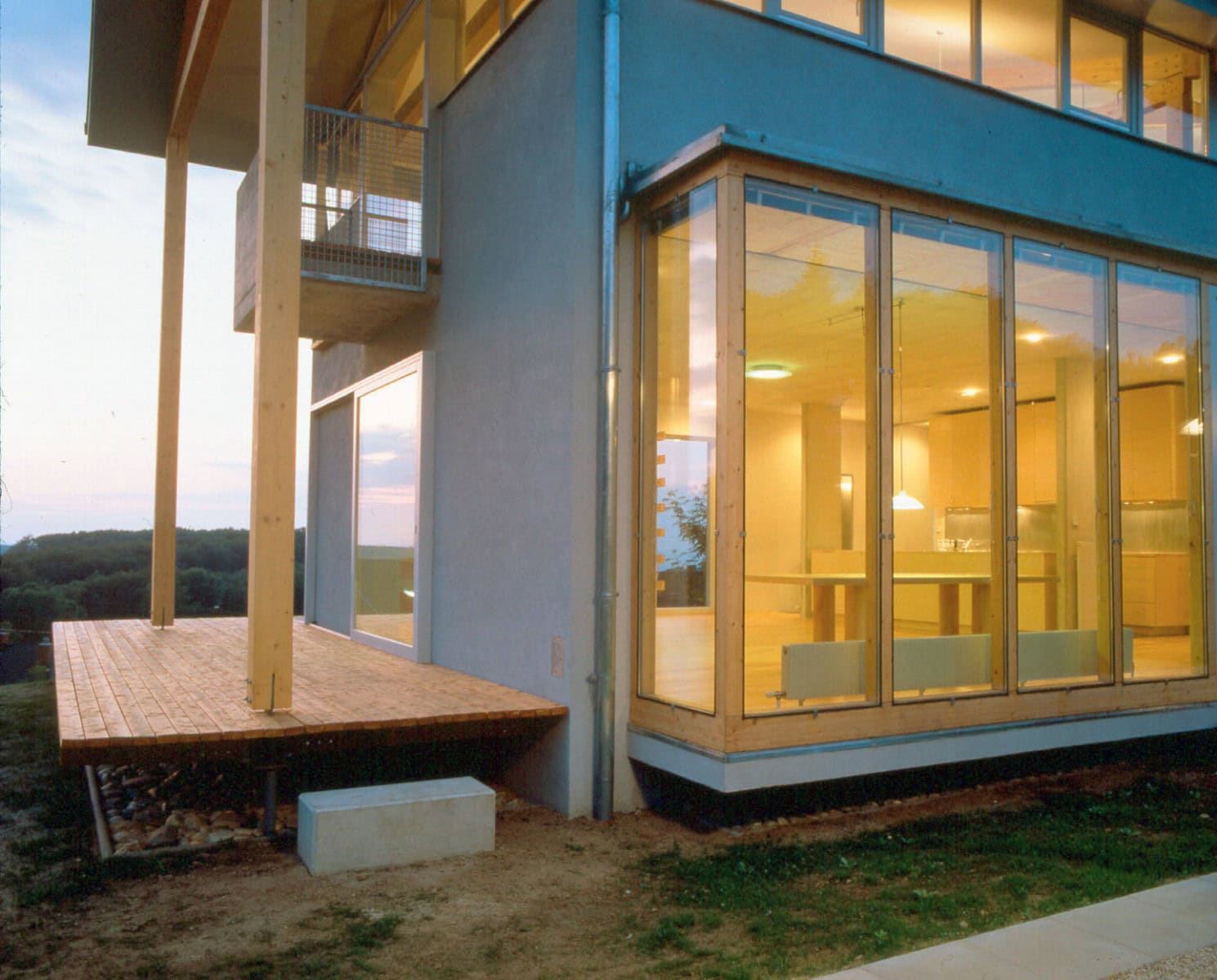 © RUNSER / PRANTL architekten, Haus am Hang, 3413 Hintersdorf, Niederösterreich, Österreich,1994, Wohnhaus, Wohnung, Fotograf Margherita Spiluttini