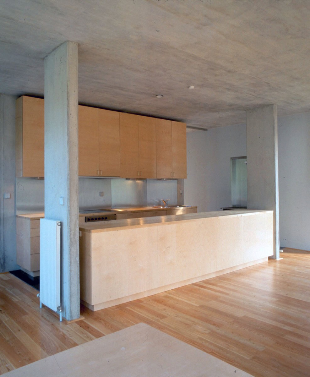 © RUNSER / PRANTL architekten, Haus am Hang, 3413 Hintersdorf, Niederösterreich, Österreich,1994, Wohnhaus, Wohnung, Fotograf Margherita Spiluttini