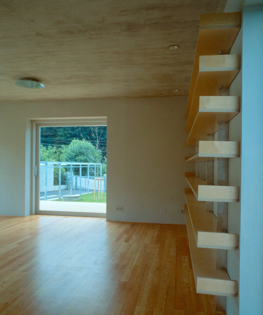 © RUNSER / PRANTL architekten, Haus am Hang, 3413 Hintersdorf, Niederösterreich, Österreich,1994, Wohnhaus, Wohnung, Fotograf Margherita Spiluttini
