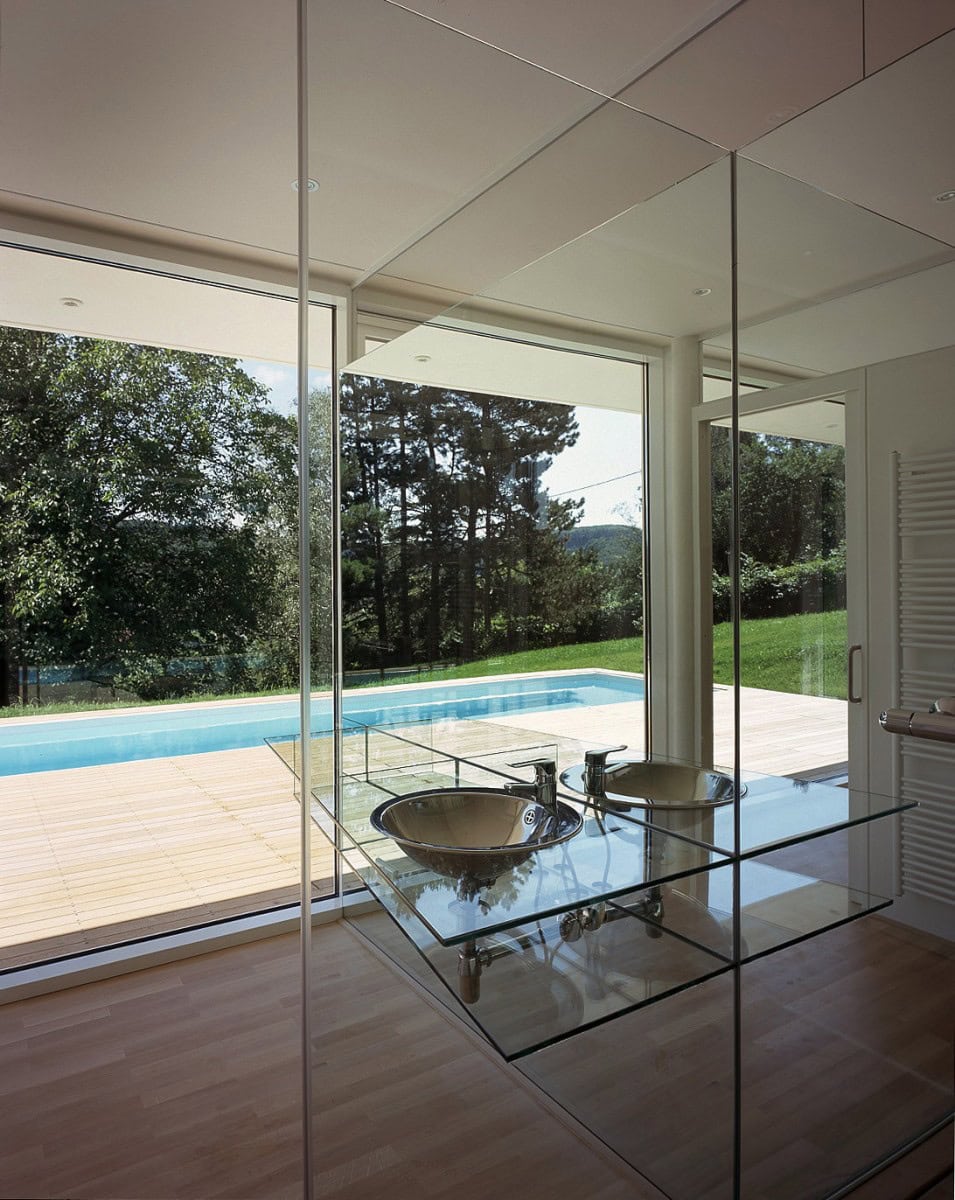 © RUNSER / PRANTL architekten, Haus K., 3413 Oberkirchbach, Niederösterreich, Österreich, 2005, Wohnhaus, Bad, Fotograf Margherita Spiluttini