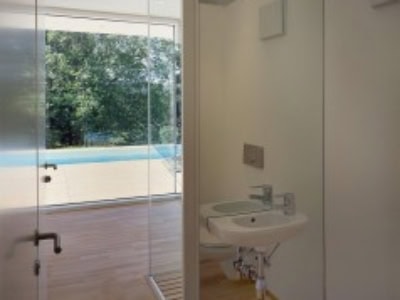 © RUNSER / PRANTL architekten, Haus K., 3413 Oberkirchbach, Niederösterreich, Österreich, 2005, Wohnhaus, Bad, Fotograf Margherita Spiluttini