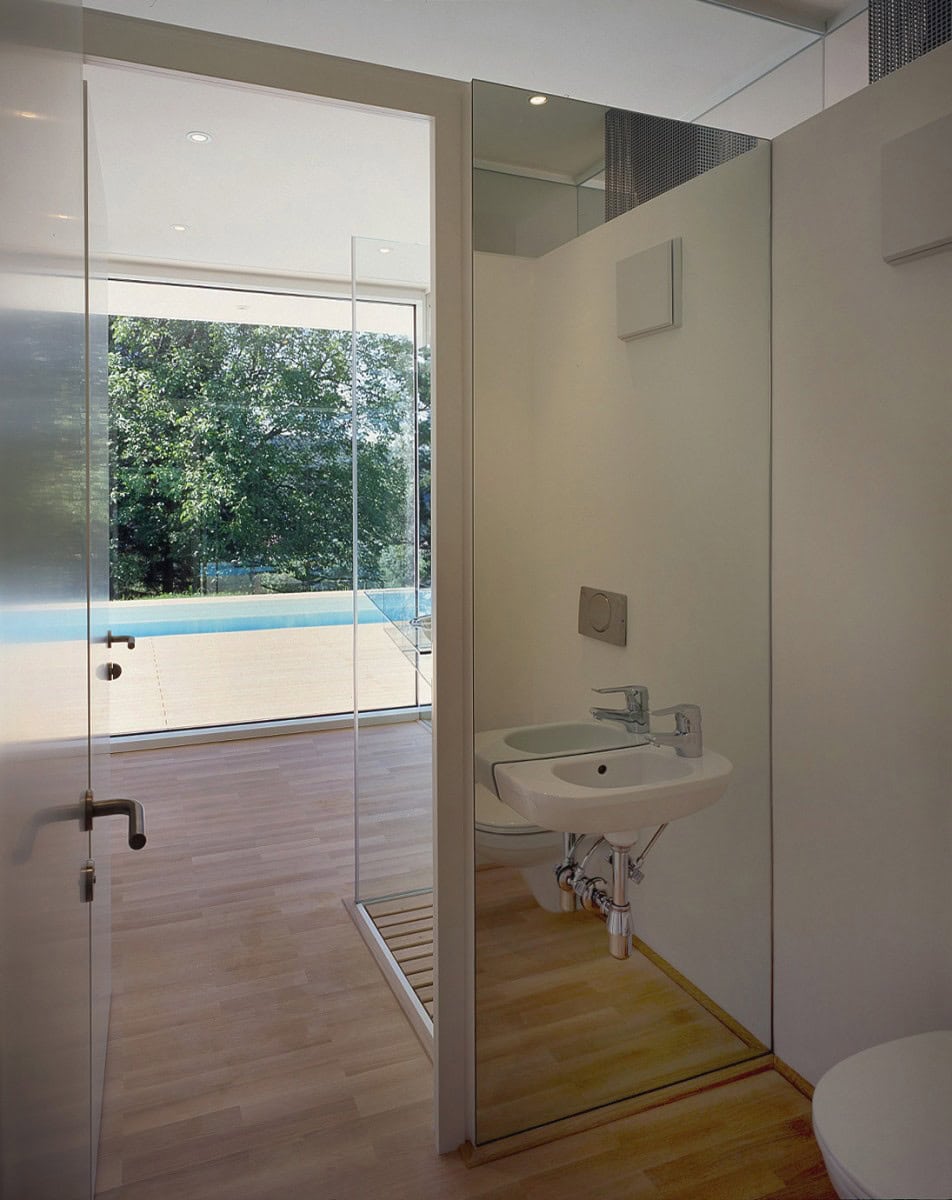 © RUNSER / PRANTL architekten, Haus K., 3413 Oberkirchbach, Niederösterreich, Österreich, 2005, Wohnhaus, Bad, Fotograf Margherita Spiluttini