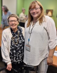 Judy with her Senior Resources Care Coordinator, Katlynn