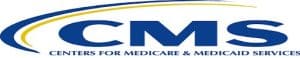 logo with a blue and yellow swoosh design.