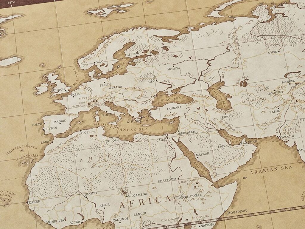 Mapa del mundo antiguo