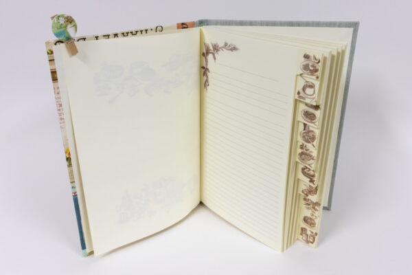 Libro de recetas de cocina - Vista del interior del libro de recetas