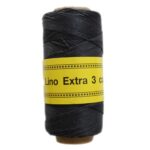 Bobina de hilo de lino azul marino