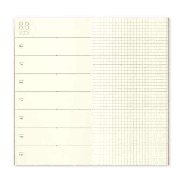 Vista del interior recambio 019 travelers notebook