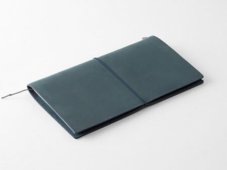 Vista de la libreta Traveler's Notebook en azul