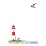 Papel de cartas sin el membrete del paquete del faro