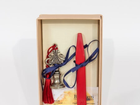 Bortoletti Conjunto lacre en bronce blanco