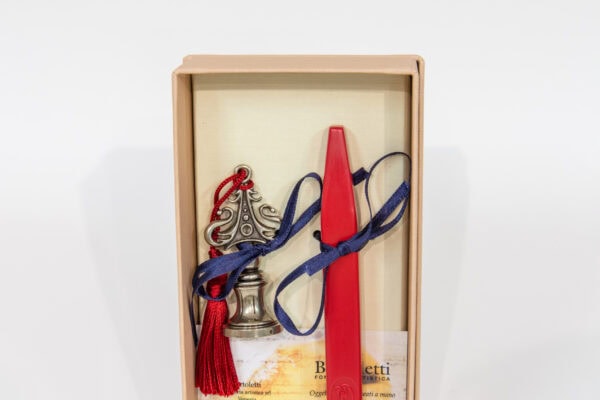 Bortoletti Conjunto lacre en bronce blanco