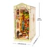 Vista general del Book Nook Floral Corner con medidas