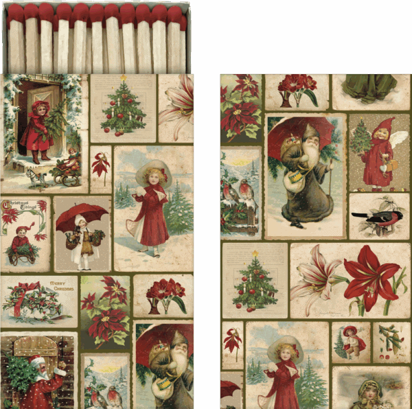 Cerillas Chirstmas vintage Cerillas Navidad Skona Ting