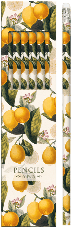 Lapices Skona Ting con estampado de limones