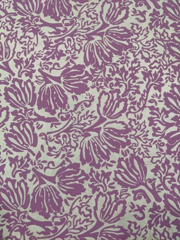 Papel Nepal tulipanes violeta