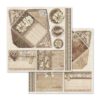 Imagen hoja del bloc de scrap Old Lace