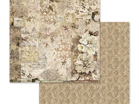 Imagen hoja del bloc de scrap Old Lace