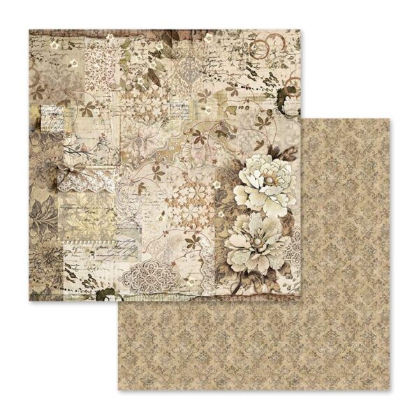 Imagen hoja del bloc de scrap Old Lace