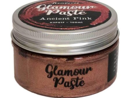 Imagen del bote de Glamour Paste de Stamperia rosa antiguo