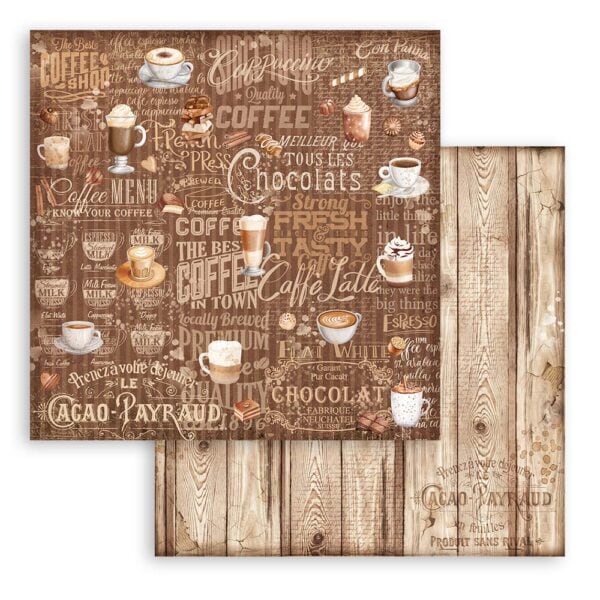 Imagen hoja bloc de scrap fondos Coffee and Chocolate