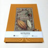 Libro hecho a mano con dibujo en ventana