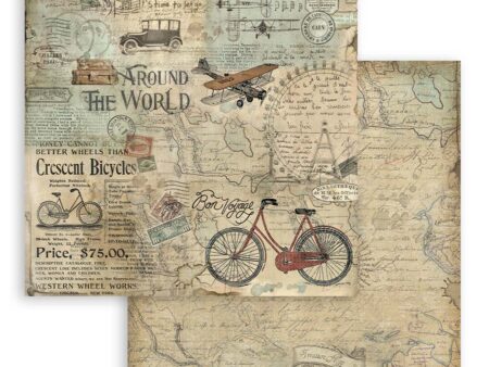 Imagen del bloc de scrap de Stamperia "Around the world"