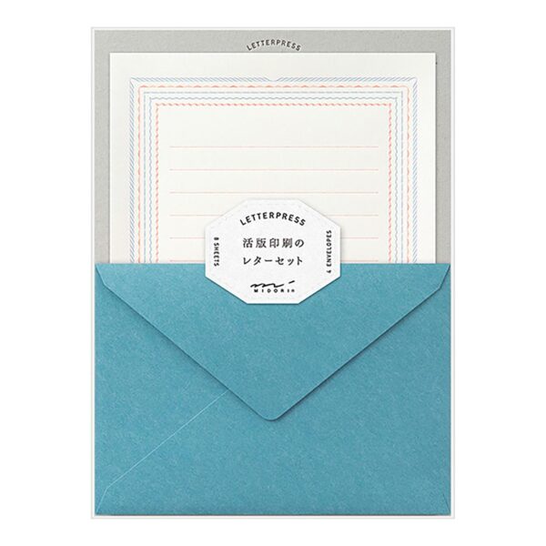 Letter set (cartas) Midori en letterpress