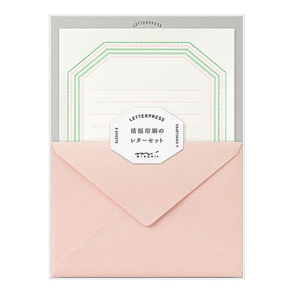Letter set (cartas) Midori en letterpress