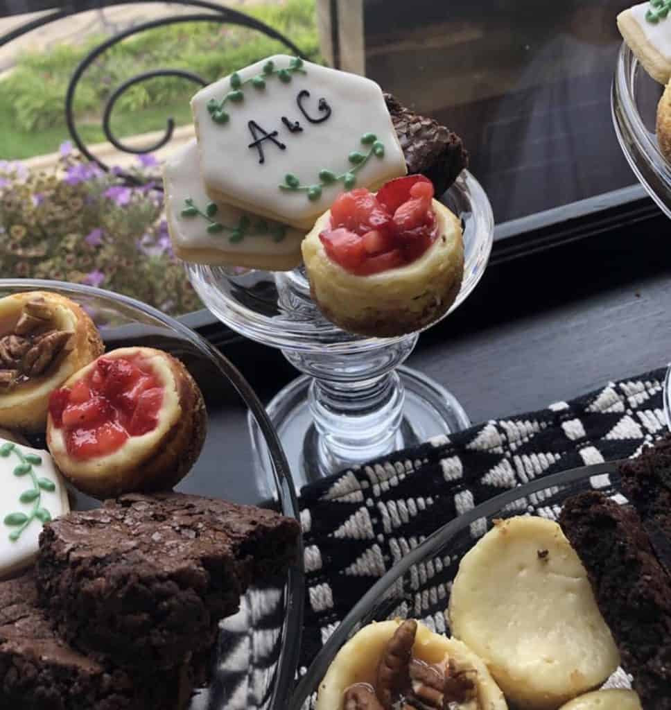 Assorted cookies and brownies from Smutz Girls Bakery on display.