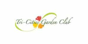 Tri-Cities Garden Club logo with green, orange, and black text.