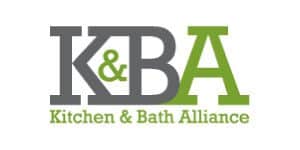 Kitchen & Bath Alliance logo with green and gray text and symbols.