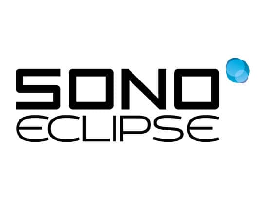 Sonos Eclipse logo with blue sphere for All Season Innovations.