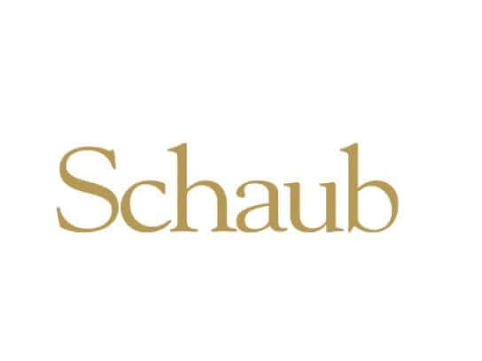 Schaub logo in gold color for All Season Innovations branding.
