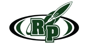 Straight Line Design logo with a rocket and initials RP in green and black.
