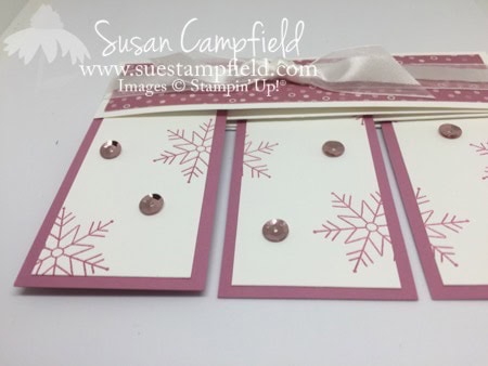 Fan Fold Stitched With Cheer Snowflakes - 11