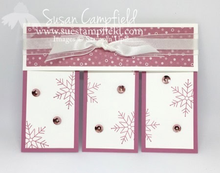 Fan Fold Stitched With Cheer Snowflakes - 8