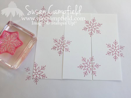 Fan Fold Stitched With Cheer Snowflakes - 3