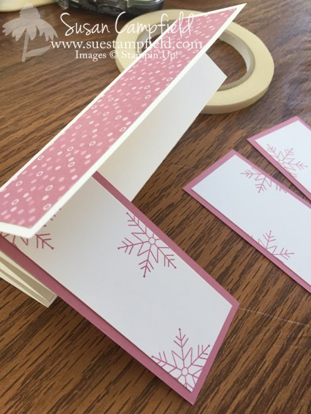 Fan Fold Stitched With Cheer Snowflakes - 5