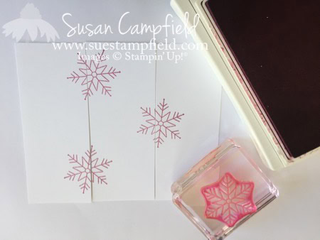Fan Fold Stitched With Cheer Snowflakes - 2