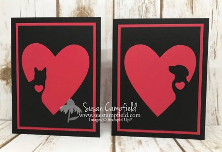 Dog and Cat Silhouette Cards Stampin' Up! - 1 (1)