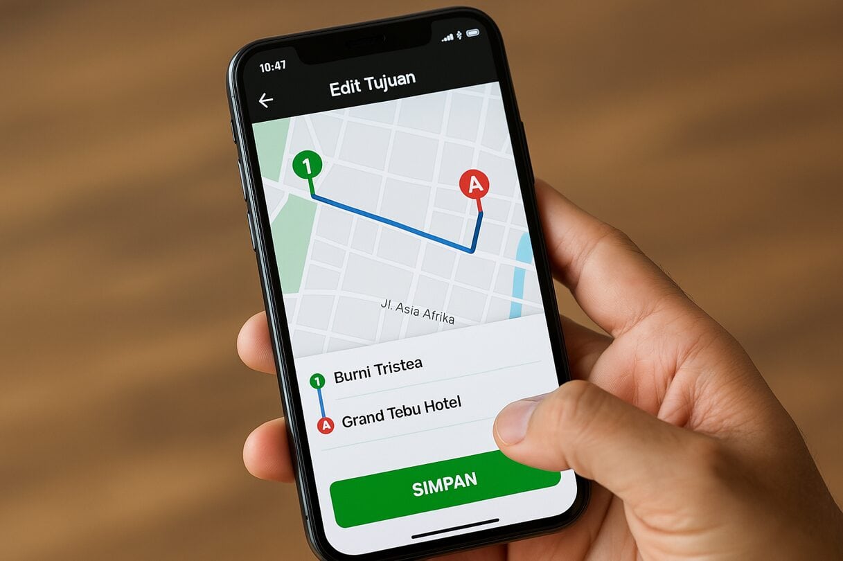Cara Edit Tujuan di Aplikasi Ojek Online Gojek Tanpa Membatalkan Pesanan, Simpel dan Praktis!