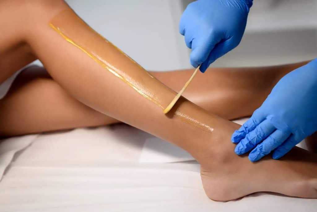 Professional waxing treatment for smooth, hair-free skin at The Beauty Bar & Spa.