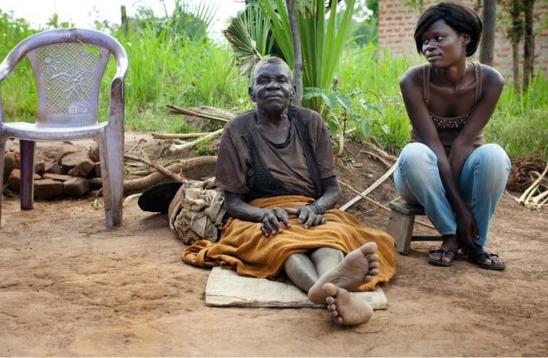 Two women in Uganda
