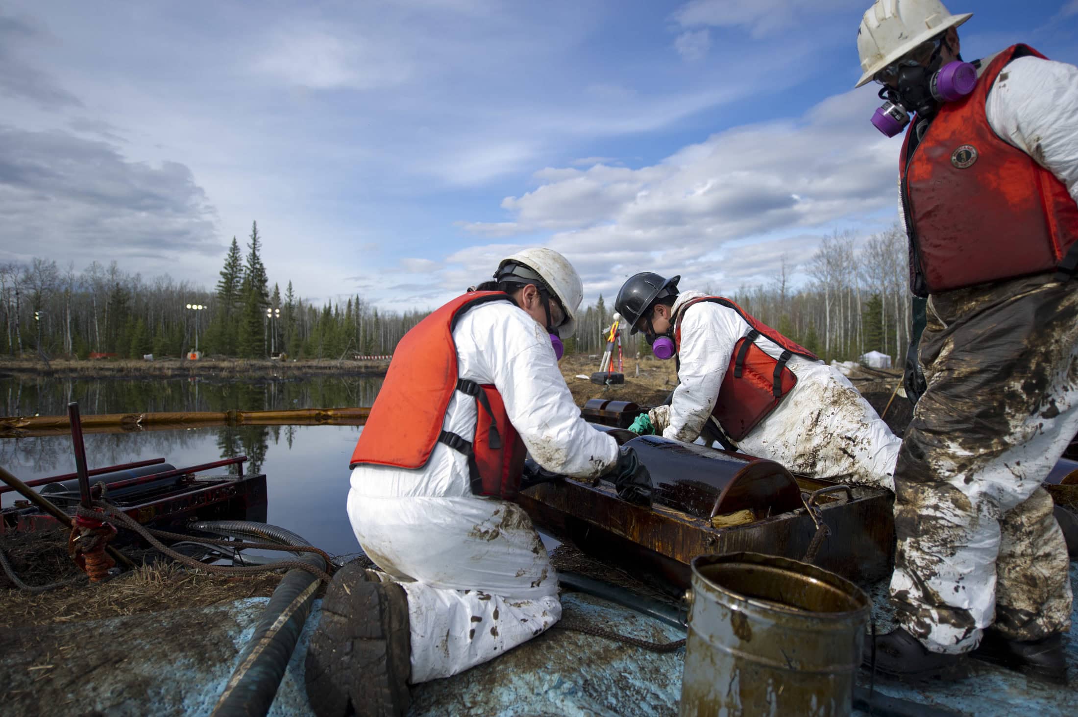 Plains Midstream Pipeline Oilspill near Little Buffalo, Alberta