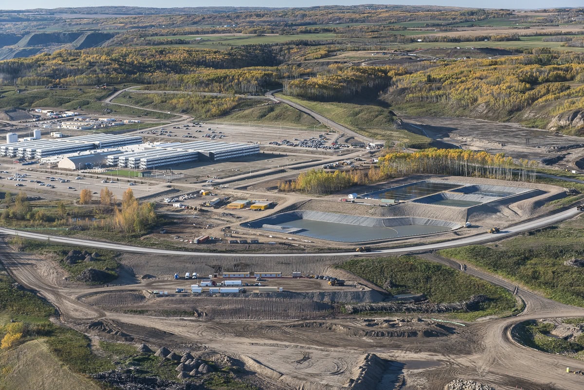 Site C Dam Contruction aerial.